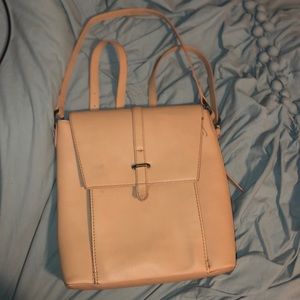 Tan Backpack/ purse